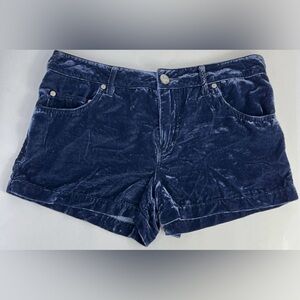 Free People Velvet Navy Women's Shorts
